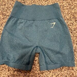 S | Gymshark Vital Seamless 2.0 Shorts - Tahoe Teal Marl